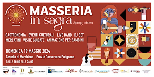 Image principale de Domenica 19 Maggio 2024 - Masseria in Sagra a Marchione (Conversano)