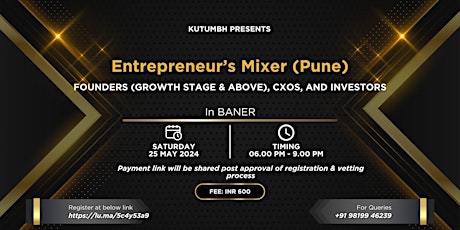 Entrepreneur's Mixer (Pune)