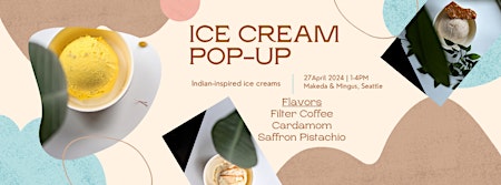 Primaire afbeelding van Indian Inspired Ice cream Pop-up - Sookh