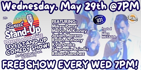 Sunset Standup @ U31 hosted by Mike McCalla - May 29