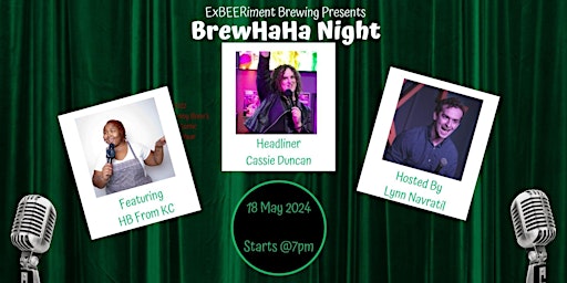 ExBEERiment Brewing Presents May BrewHaHa Comedy Night primary image