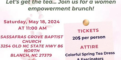 Ladies Brunch - “Let’s Spill the Tea” primary image