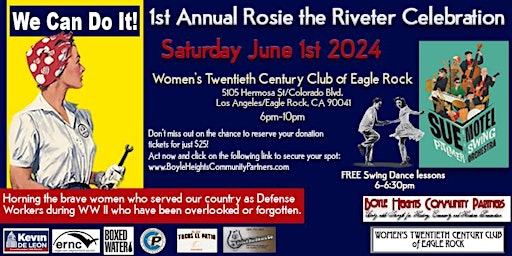 Immagine principale di 1st Annual Rosie the Riveter Celebration 