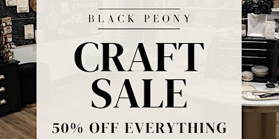 Black Peony Craft Sale primary image