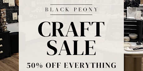 Black Peony Craft Sale