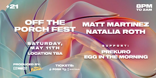 Off the porch fest with Natalia Roth and Matt Martinez primary image