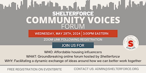 Shelterforce's Community Voices Forum primary image