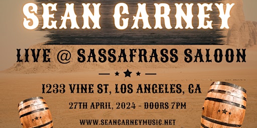 Sean Carney - Live At Sassafras Saloon primary image