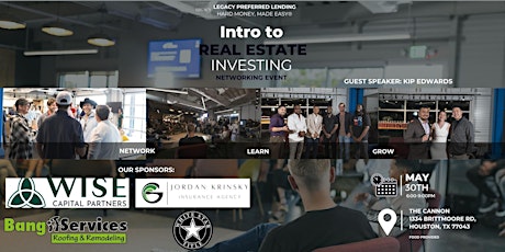 Intro to Real Estate Investing Networking Event 5/30/24