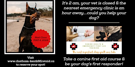 Canine Health & Emergency First Aid