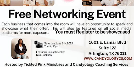 Free Networking Event W/ Special Guest Nikki Jackson primary image