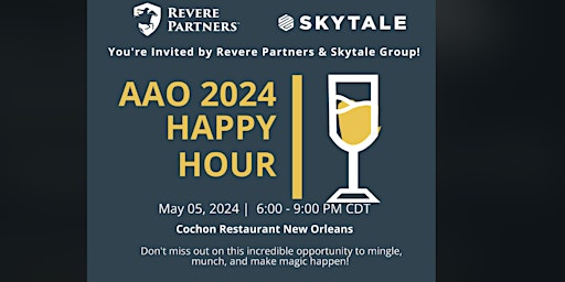 Image principale de Happy Hour with Revere Partners VC & Skytale Group
