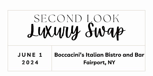 Imagem principal do evento Luxury Handbag and Accessory Swap at Boccacini's Italian Bistro & Bar