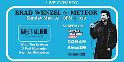 Imagem principal do evento Brad Wenzel - Live Comedy @ Meteor