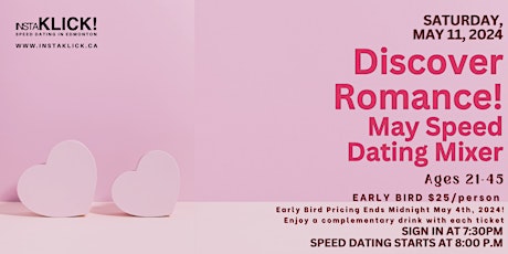 May Speed Dating Mixer - Ages 21 to 45