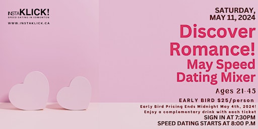 May Speed Dating Mixer - Ages 21 to 45 primary image