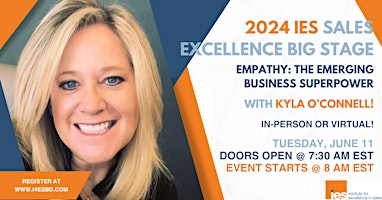 Imagen principal de June Sales Excellence Big Stage: Empathy - The Emerging Business Superpower