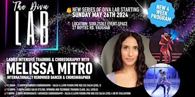 Imagem principal de Beginner Salsa Choreography Diva Lab Workshop with Melissa Mitro