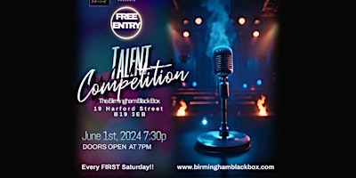 The Birmingham Black Box's Monthly Talent Competition primary image