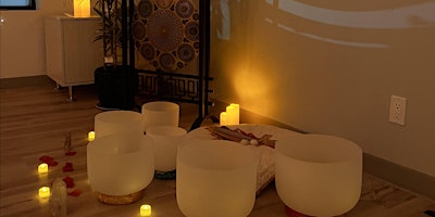Imagem principal do evento Couples Sound Bath: Rose Petals x Candlelight - Date Night