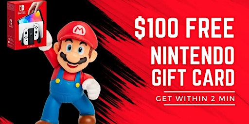 ((($100 Bonus)))~Free Nintendo Gift Card Codes 2024 ⭐ Updated Promo Codes primary image