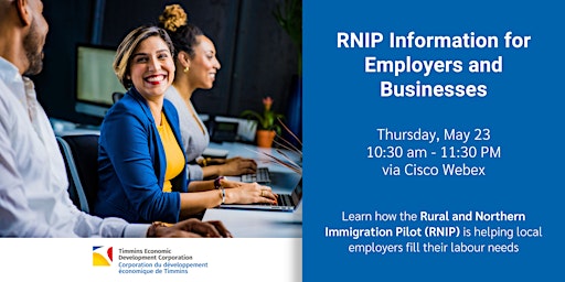 Imagen principal de RNIP Information for Employers and Businesses - Webinar