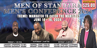 Imagen principal de Community Deliverance Holiness Church Men of Standard Men's Conference 2024