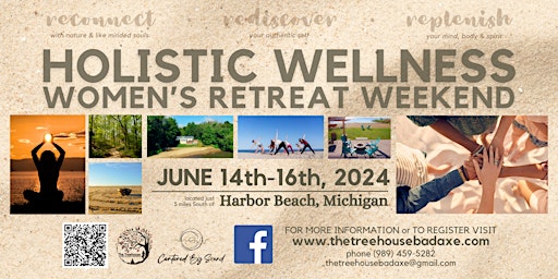 Primaire afbeelding van Holistic Wellness Women's Weekend Retreat | Harbor Beach | June 14-16, 2024