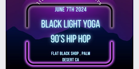 Black light yoga party