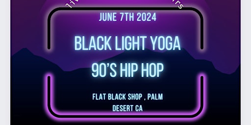 Image principale de Black light yoga party