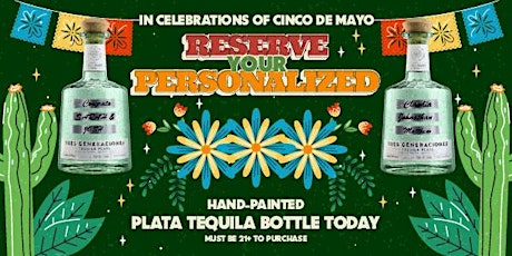 Personalized Tequila Bottle in celebration of Cinco de Mayo