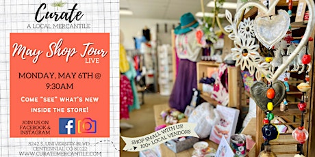 May Shop Tour 'Live' Event! Join us on Social Media!
