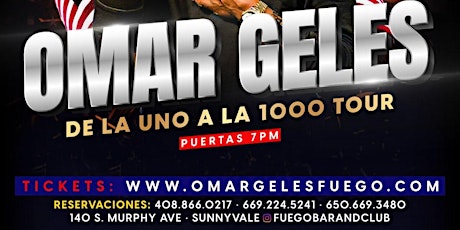 Este Domingo Omar Geles en Concierto • Una noche de Vallenato  @ Club Fuego