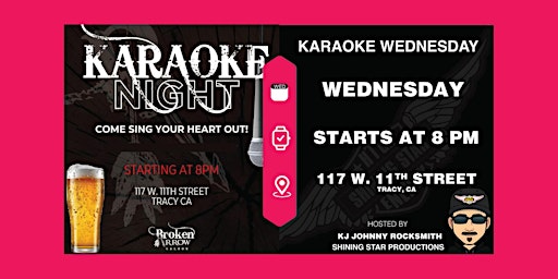 Imagem principal do evento Karaoke at Broken Arrow Saloon