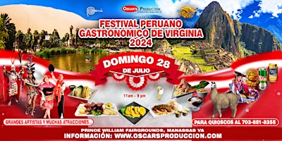 Imagem principal de EL FESTIVAL PERUANO GASTRONÓMICO de VIRGINIA 2024!