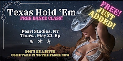 Primaire afbeelding van NEW: Beyonce's TEXAS HOLD 'EM FREE one-hour dance class in Manhattan