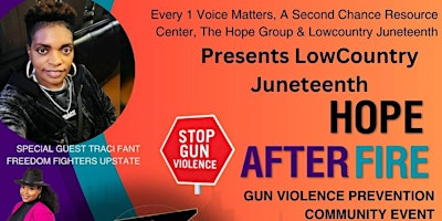 Primaire afbeelding van HOPE AFTER FIRE Gun Violence Prevention Community Event