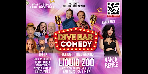 Dive Bar Comedy at Liquid Zoo primary image