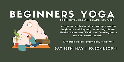 Hauptbild für Beginners Yoga (Mental Health Awareness Week)