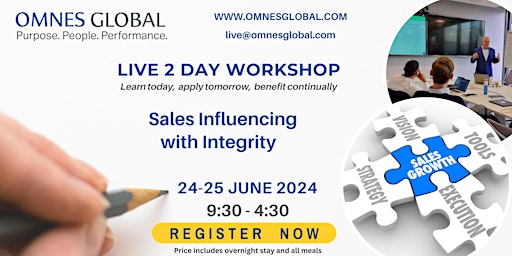 Sales Influencing with Integrity: 2 Day Training primary image