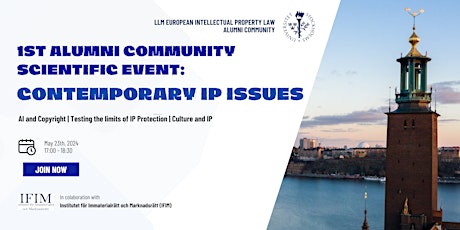 1st Alumni Community Scientific Event - Contemporary IP Issues