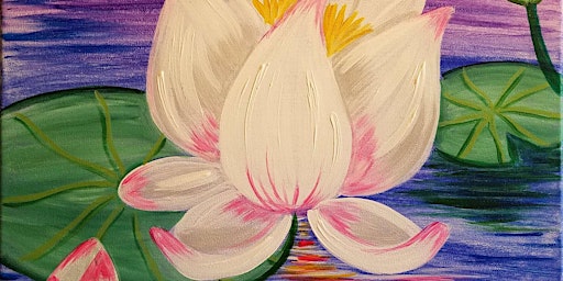 Primaire afbeelding van White Lotus - Paint and Sip by Classpop!™