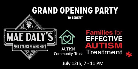 Mae Daly's Grand Opening Party to benefit the Las Vegas Autism Community