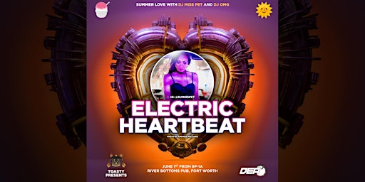 Imagem principal do evento Electric Heartbeat: Summer Love with DJ Miss Pet, DJ OMG and friends
