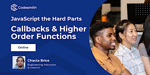 JavaScript the Hard Parts: Callbacks & Higher Order Functions  primärbild