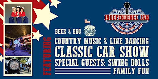 Imagem principal do evento Independence Jam 2024 - Music, Line Dancing and Cars