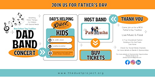 Primaire afbeelding van Father's Day Dad Band Benefit Concert