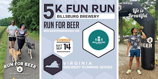 Hauptbild für 5k Beer Run x Billsburg Brewery | 2024 Virginia Brewery Running Series