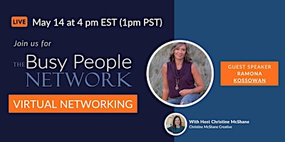Virtual Networking - May 14th from 4-5:30pm ET  (1-2:30pm PST) primary image