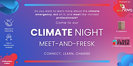 Image principale de Climate Night - Meet and Fresk